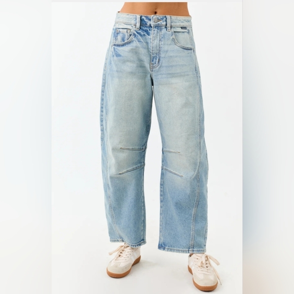 Cello Light Blue Barrel Jeans - Picture 6 of 7